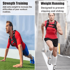 Weighted Vest for Men Women, 12 -30 Lbs Weights Included