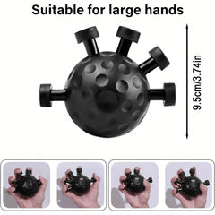Adjustable Finger & Forearm Grip Trainer 44–99 Lbs — Textured Hand Gripper