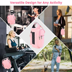 Magnetic Gym Bag Water Bottle Carrier Holder with Adjustable Shoulder Strap
