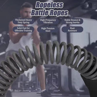 Heavy Duty Cordless Ropeless Jump Rope Weighted Quiet Battle Ropes For Home Gym Cardio
