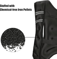 Weighted Vest for Men Women, 12 -30 Lbs Weights Included