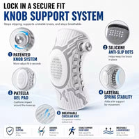 Smart Knob Knee Brace Patella Gel Pad Lateral Stabilizer Compression Support