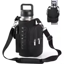 Magnetic Gym Bag Water Bottle Carrier Holder with Adjustable Shoulder Strap
