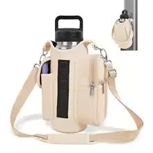 Magnetic Gym Bag Water Bottle Carrier Holder with Adjustable Shoulder Strap