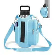 Magnetic Gym Bag Water Bottle Carrier Holder with Adjustable Shoulder Strap