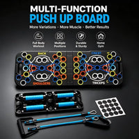 Push Up Board with Handles, Adjustable Pushup Bar System, Home Gym Strength Training Equipment