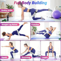 Fabric Resistance Hip Booty Bands Glute Thigh Elastic Workout Squat Circle Stretch Fitness Strips