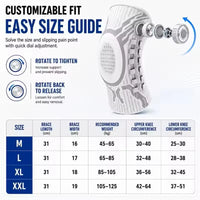 Smart Knob Knee Brace Patella Gel Pad Lateral Stabilizer Compression Support
